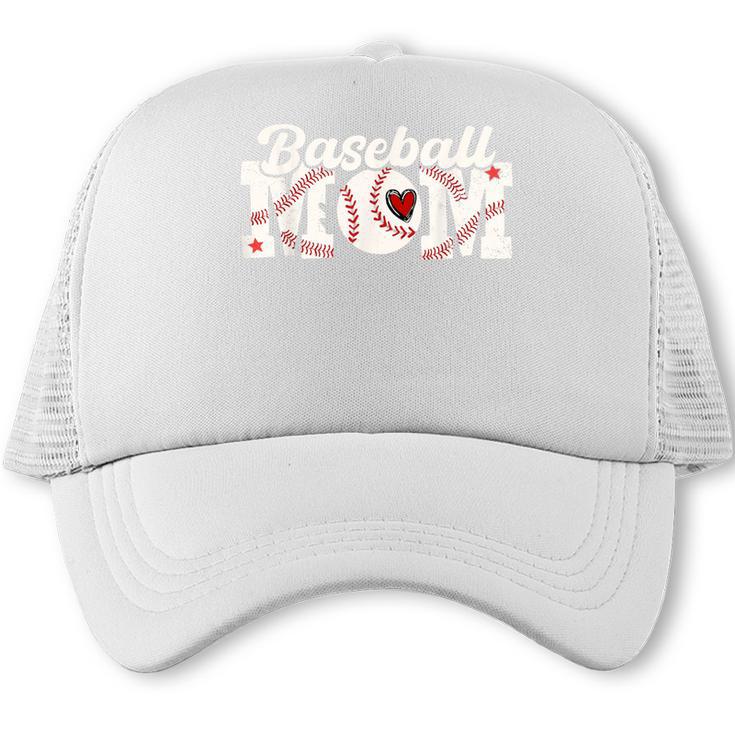 Baseball Mom Game Day Trucker Cap