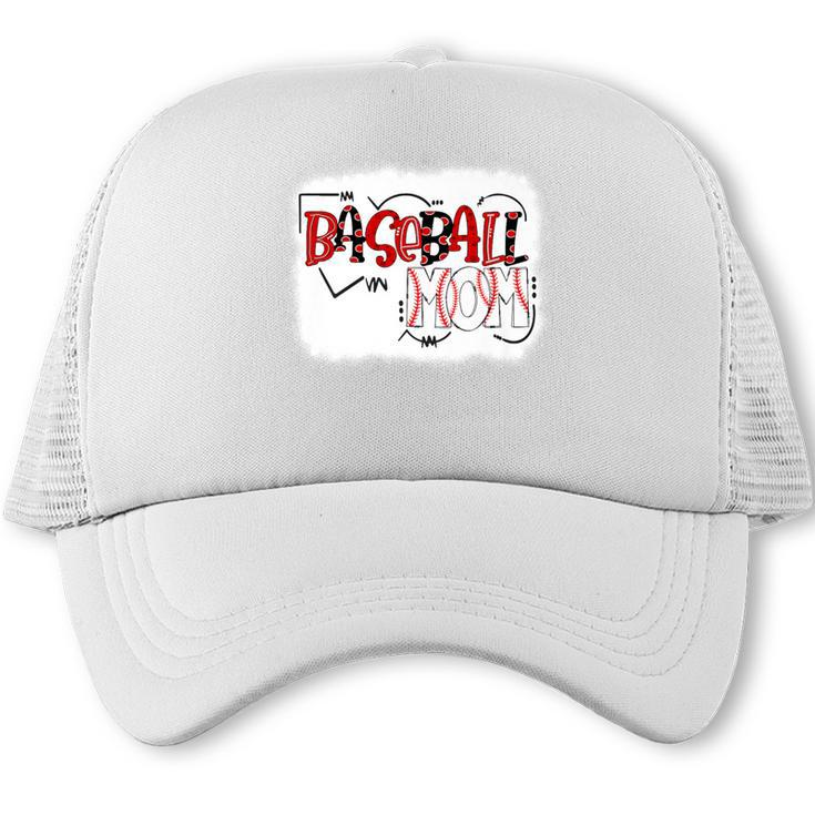 Baseball Mom Mommy Baseball Player Premium Trucker Cap