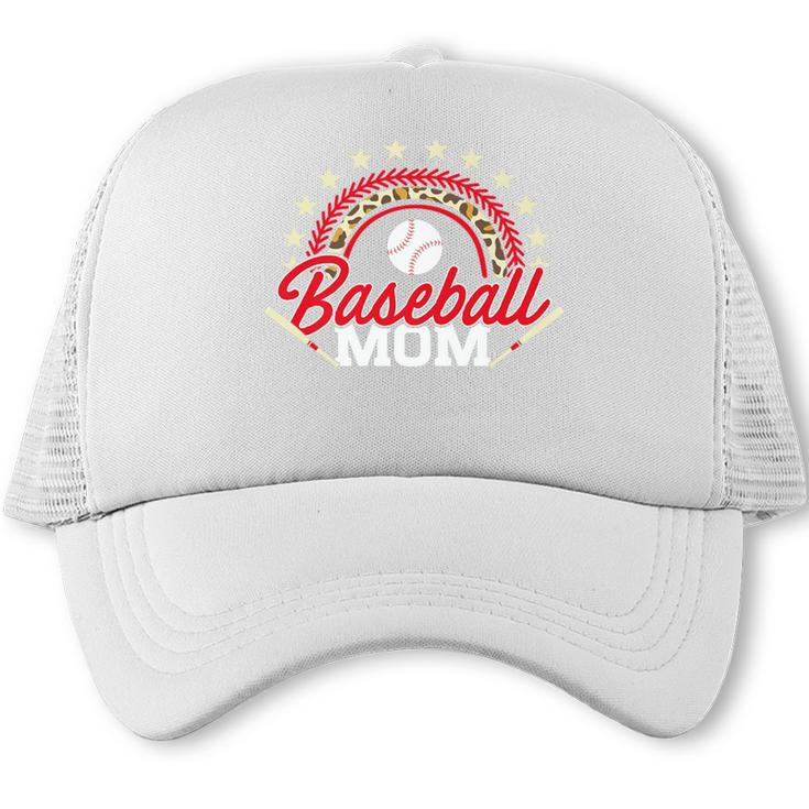 Baseball Mom Rainbow Great Team Mom Premium Trucker Cap