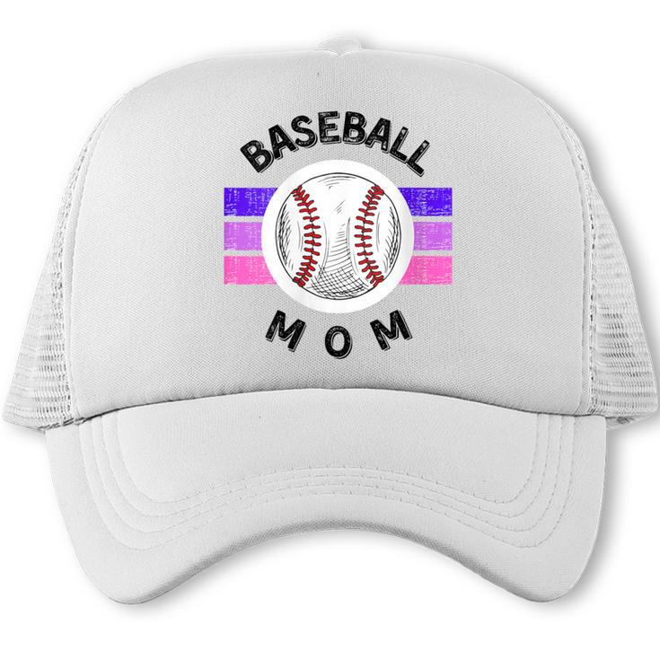 Baseball Mom Sports Mom Proud Baseball Mom Trucker Cap
