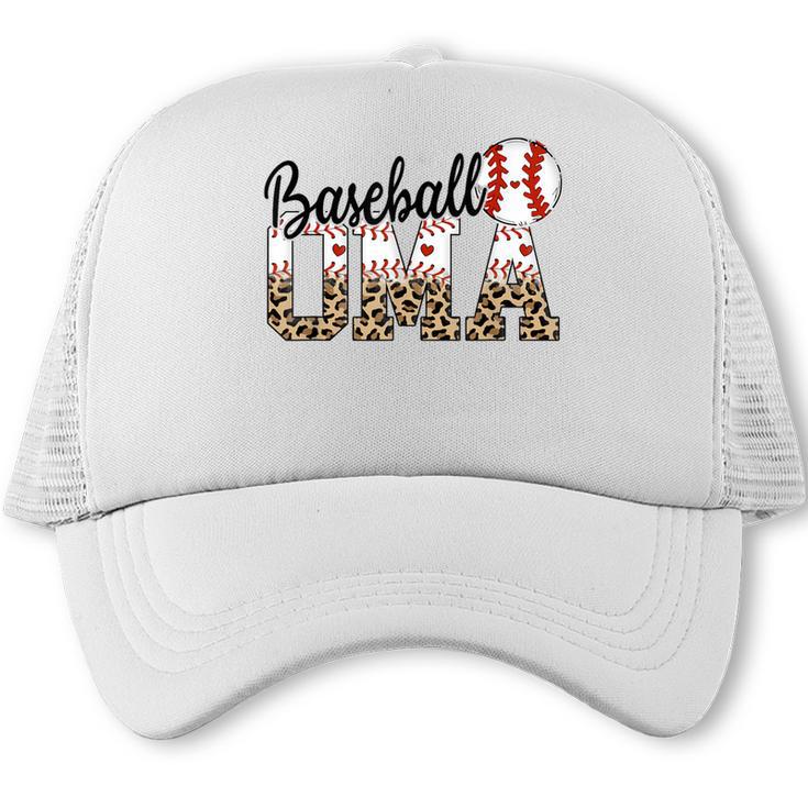 Baseball Oma Women BallPark Oma Baseball Mom Mother's Day Trucker Cap