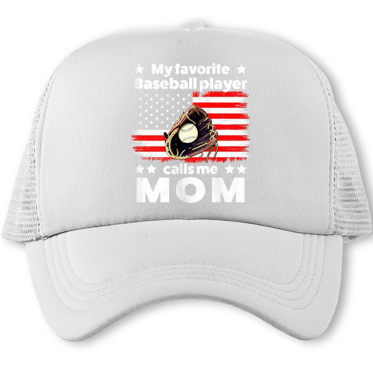 My Baseball Player Calls Me Mom Baseball Mom Trucker Cap