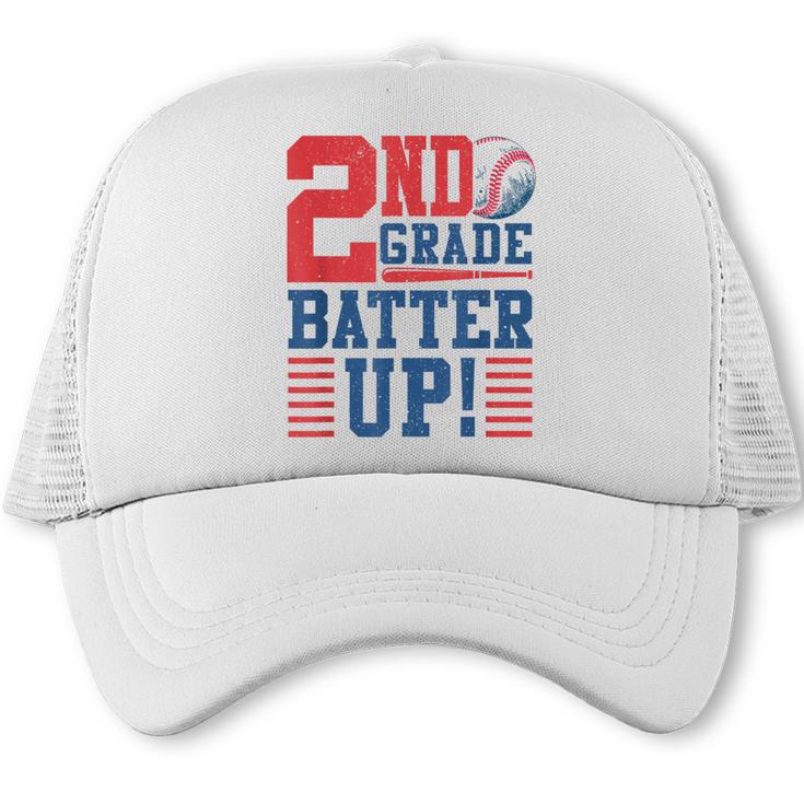 Baseball Second Grade Back To School 2nd Grade Batter Up Trucker Cap