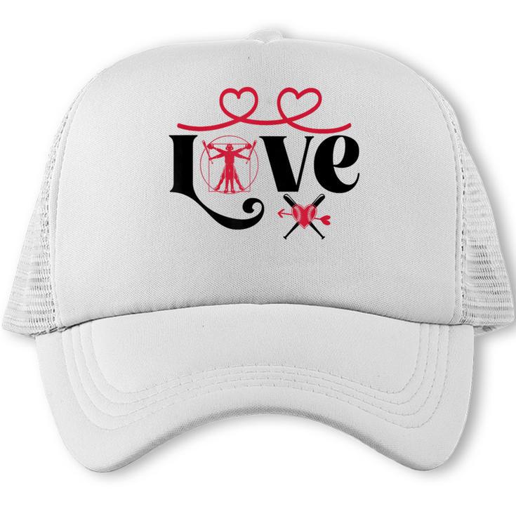Baseball Softball Baseball Mom LOVE Baseball Trucker Cap