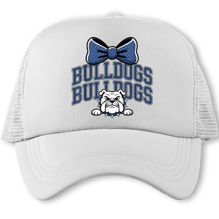 Bulldogs Mascot Team Spirit Sports Fan Back To School Trucker Cap