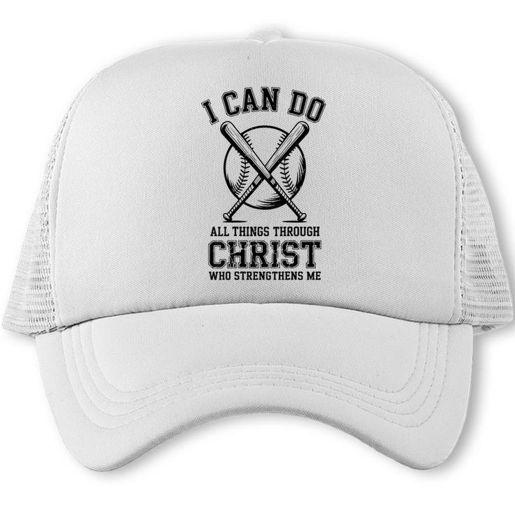 Christian Baseball Philippians 4 Trucker Cap