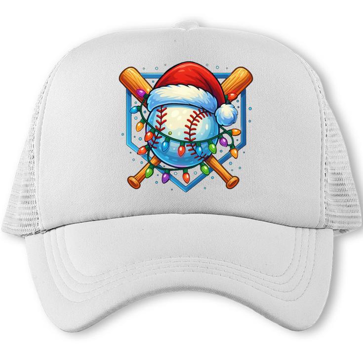 Christmas Baseball Drip For Boys Kids Ice Cream Drip Trucker Cap