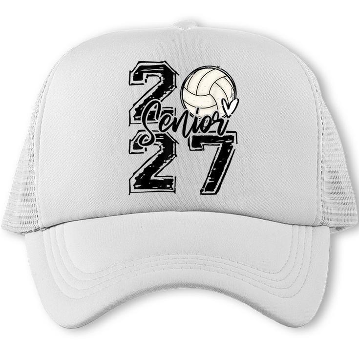 Class Of 2027 Volleyball Senior 2027 Back To School Trucker Cap