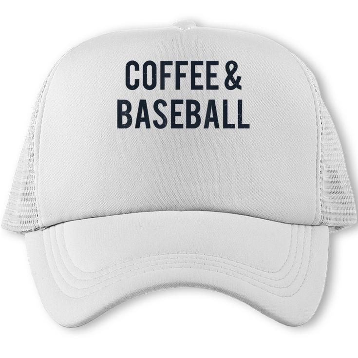 Coffee And Baseball Trucker Cap