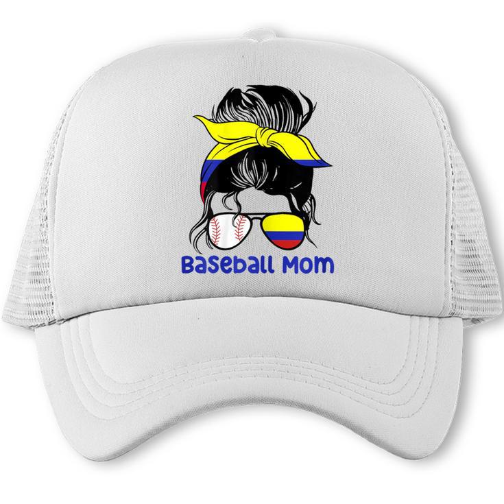 Colombia Baseball Mom Messy Bun Trucker Cap