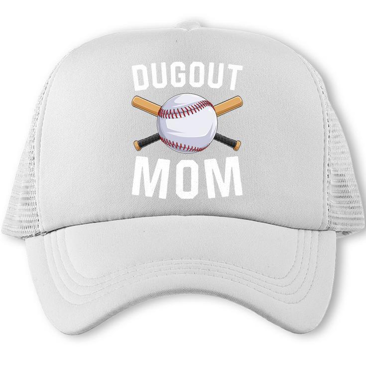 Dugout Mom Baseball Mommy Baseball Mother's Day Trucker Cap