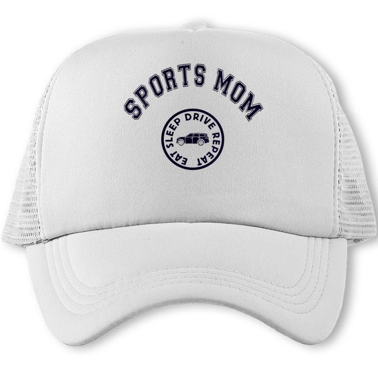 Eat Sleep Sports Hockey Cheer Baseball Mom Taxi Trucker Cap