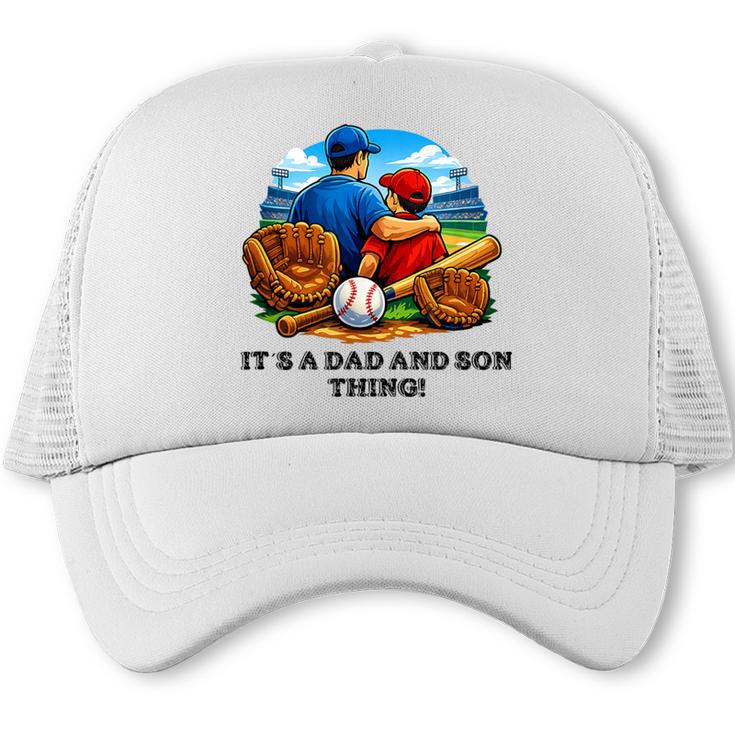 Father Son Baseball Father's Day Trucker Cap