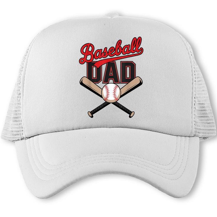 Father's Day Baseball Dad Daddy Vintage Game Day Boys Kids Trucker Cap