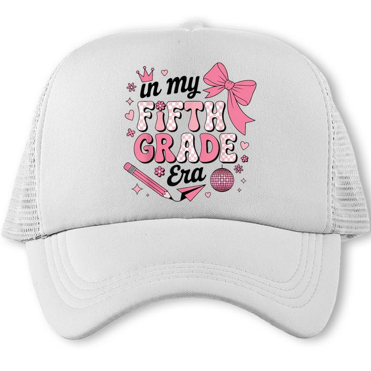 In My Fifth Grade The Girls Bow Back To School Trucker Cap