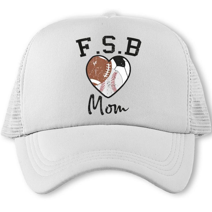 Football Soccer Baseball Mom For Women Trucker Cap