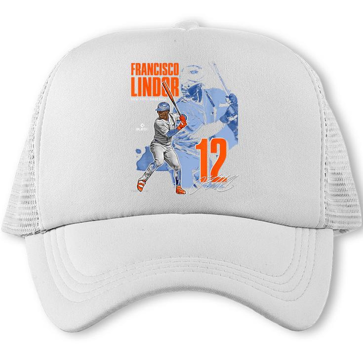 Francisco Lindor New York M Baseball Players MLBFLI304N Trucker Cap