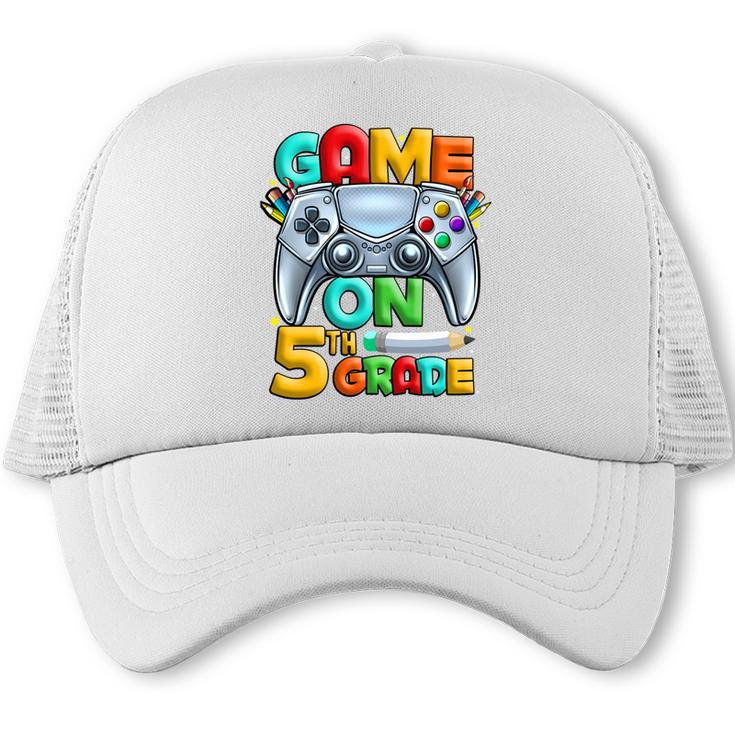Game On 5th Grade Back To School 5th Grade Level Unlocked Performance Trucker Cap