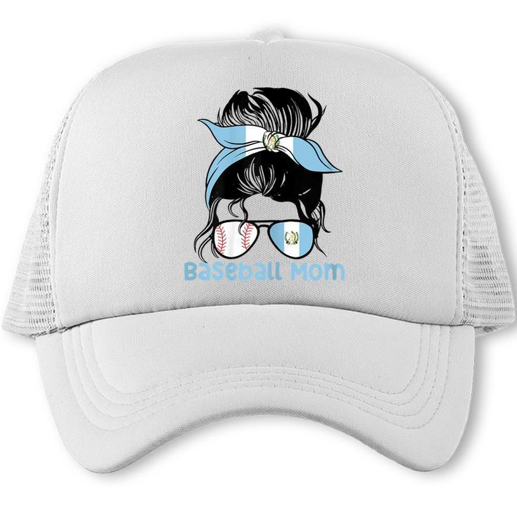 Guatemala Baseball Mom Messy Bun Trucker Cap