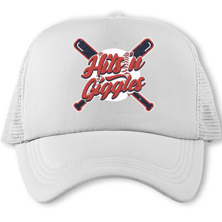 Hits 'n Giggles Baseball Player Women Baseball Mom Mother Trucker Cap