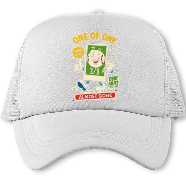 Hobby Trading Card Parody Humor 11 Baseball Cards Collector Premium Trucker Cap