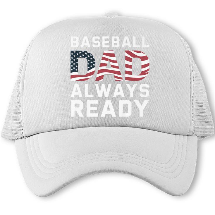 Homerun Baseball Dad Baseball Lovers Father Fathers Day Premium Trucker Cap