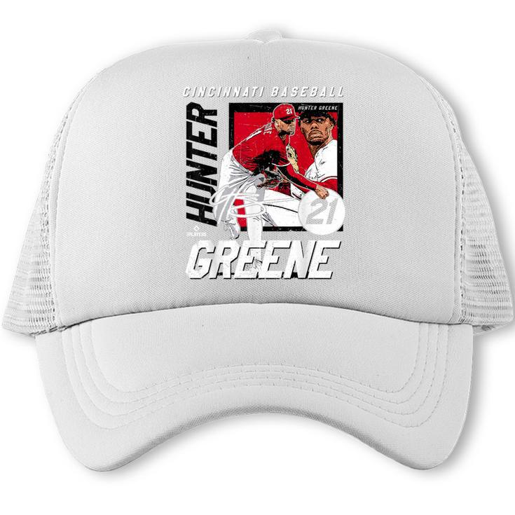 Hunter Greene Cincinnati MLB Baseball Players MLBHGR203M Trucker Cap