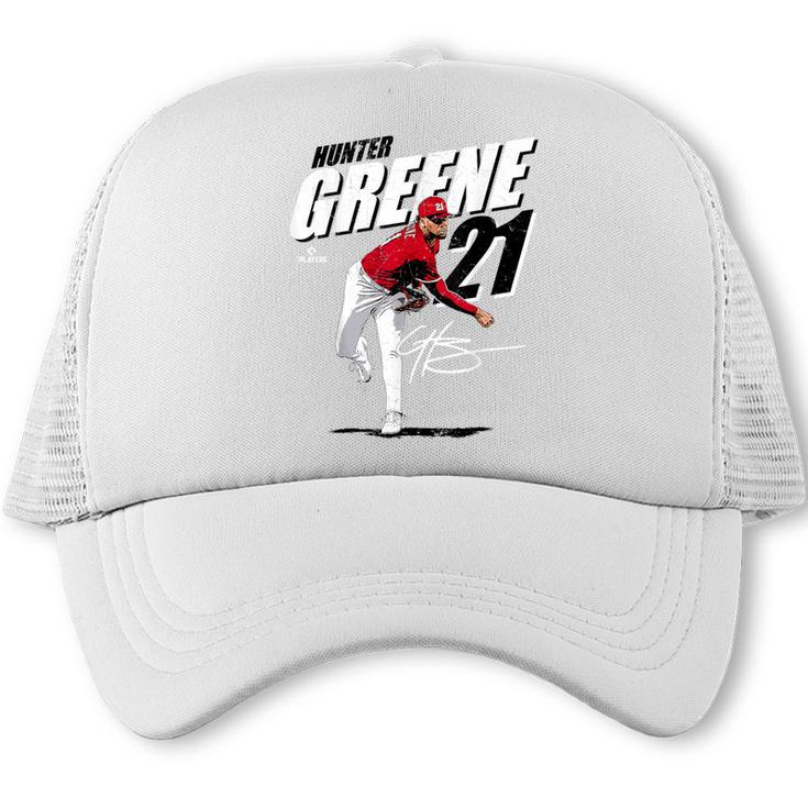 Hunter Greene Cincinnati MLB Baseball Players MLBHGR204M Trucker Cap