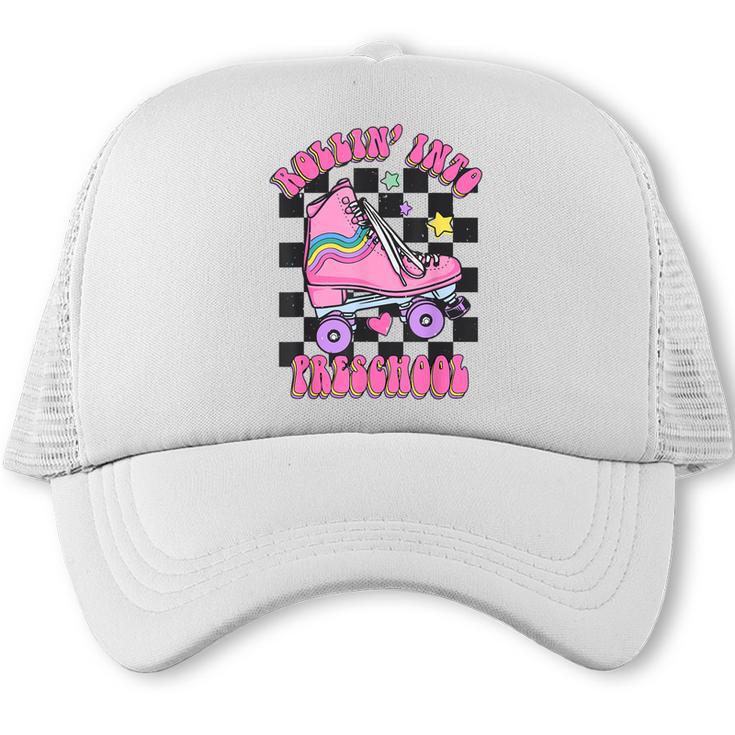 Kids Back To School Skating Rollin Into Preschool Trucker Cap