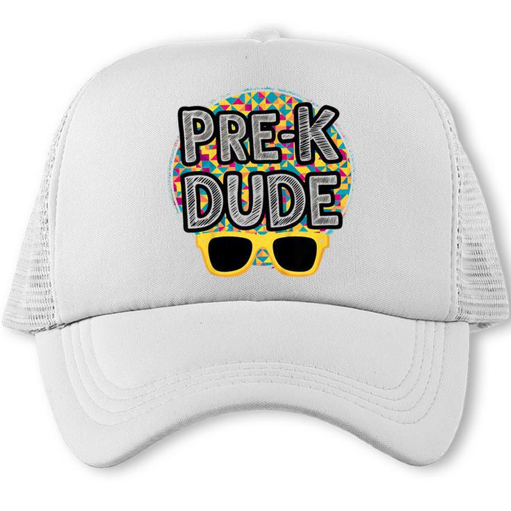 Kids Pre-K Dude Shirt Back To School PreK Boy Girl Trucker Cap