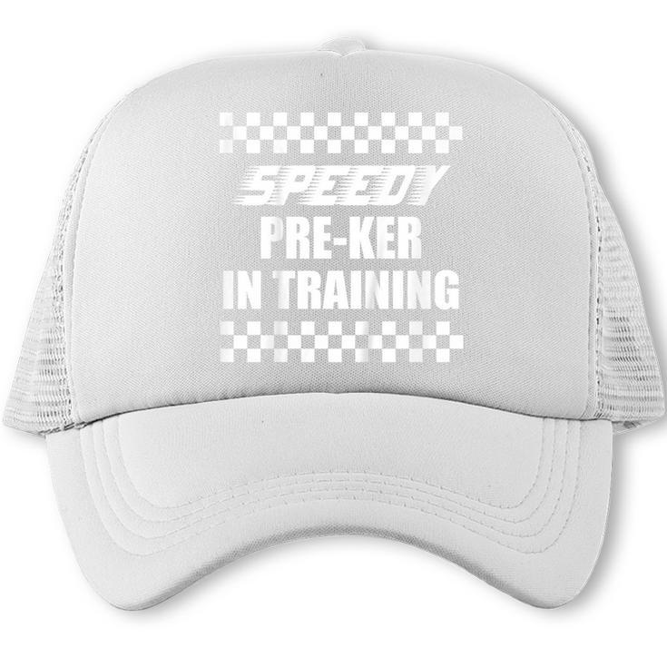Kids Prek Back To School For Pre Kindergarten Toddler Boys Racing Trucker Cap