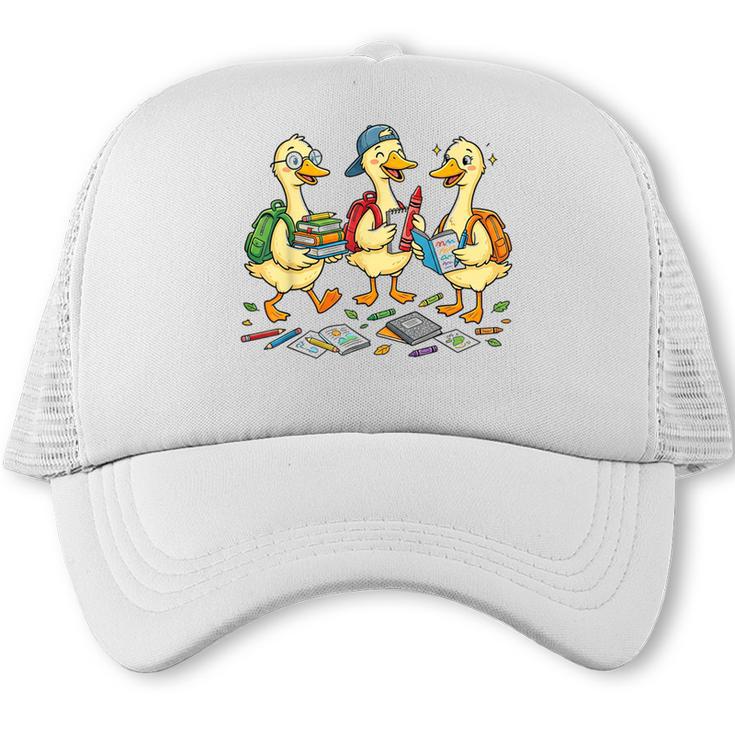 Kindergarten 1st Grade Goose Back To School Boys Trucker Cap