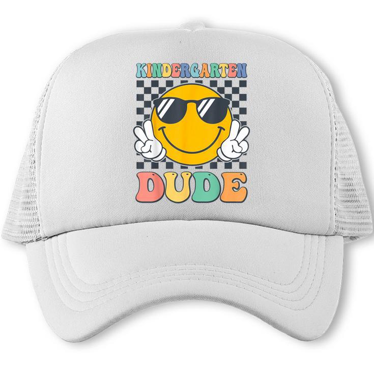 Kindergarten Dude First Day Of Kindergarten Back To School Trucker Cap