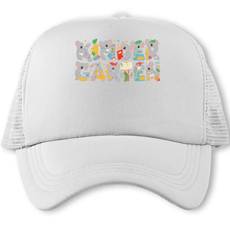 Koala Kindergarten Back To School Kids Boys Girls Premium Tri-Blend Trucker Cap