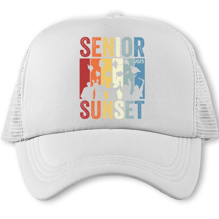 Last First Day Senior Sunset Class Of 2025 Back To School Performance Trucker Cap