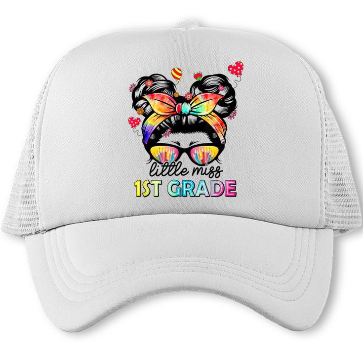 Little Miss First Grade Back To School 1st Grade Girls Trucker Cap