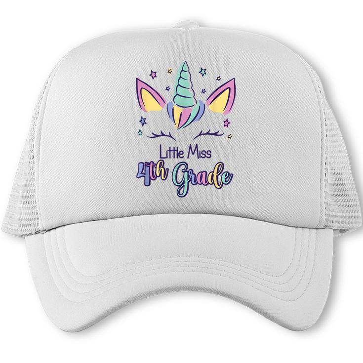 Little Miss Fourth Grade 2026 Back To School 4th Grade Girls Trucker Cap