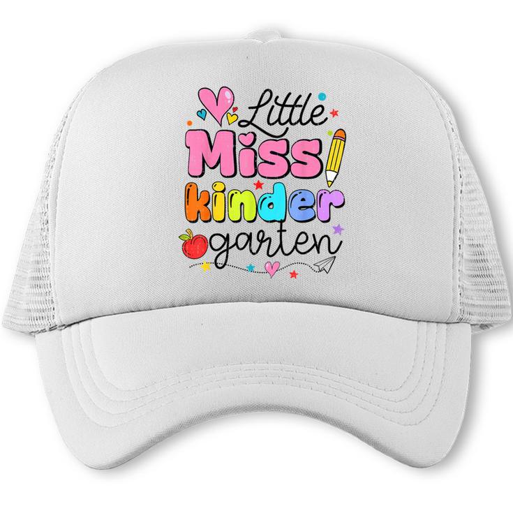 Little Miss Kindergarten Back To School Cute Kinder Girls Trucker Cap