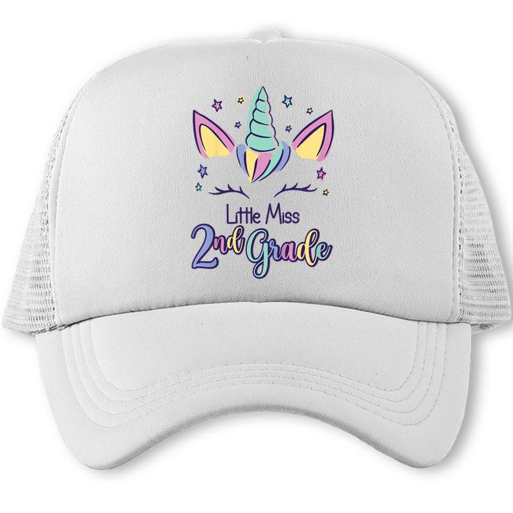 Little Miss Second Grade 2025 2nd Grade Back To School Trucker Cap