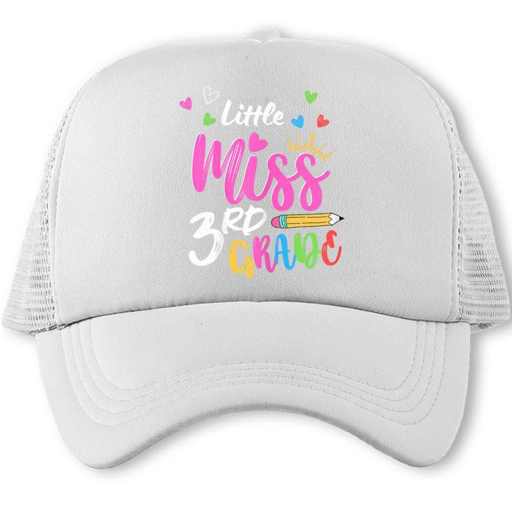 Little Misss Third Grade Back To School 3rd Grader Girl Trucker Cap