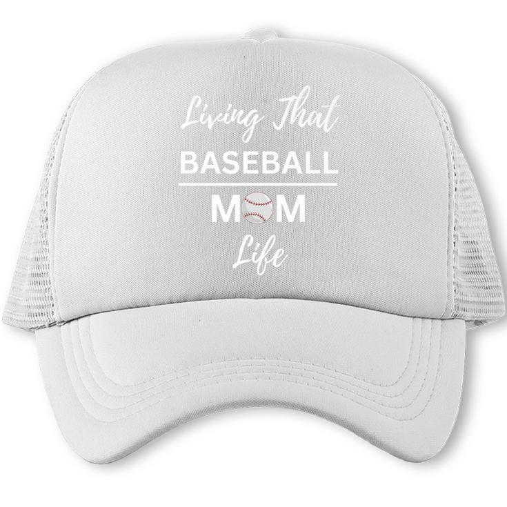 Living That Baseball Mom Life Premium Trucker Cap
