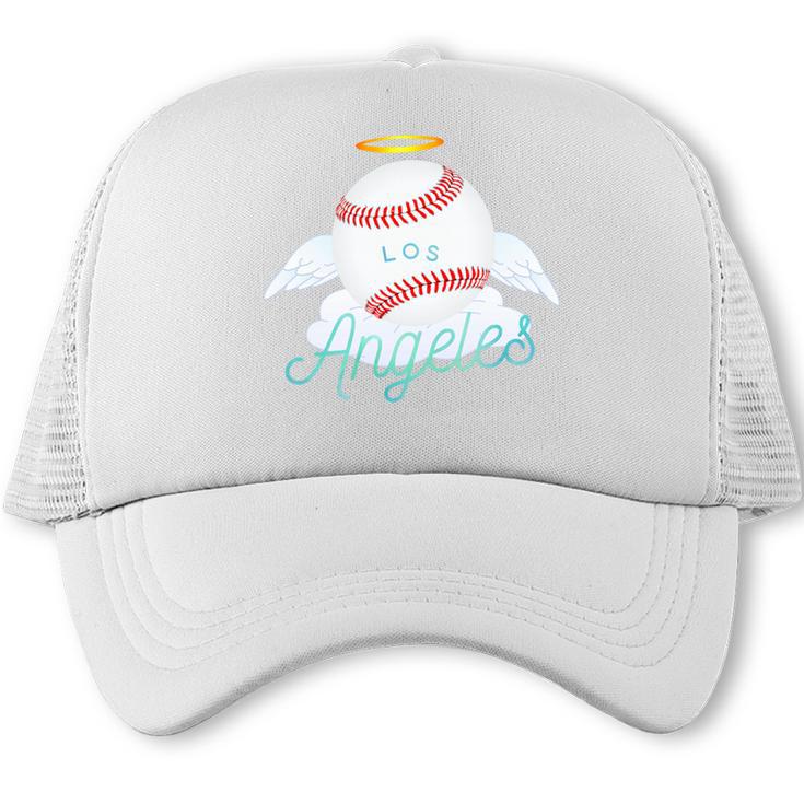 Los Angeles Angel Ball Tshirt Cool Baseball Team Premium Tri-Blend Trucker Cap