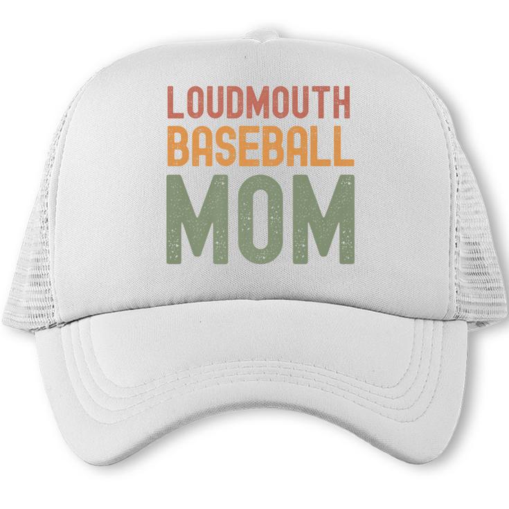 Loudmouth Baseball Mom  Sports Cute Text Premium Trucker Cap