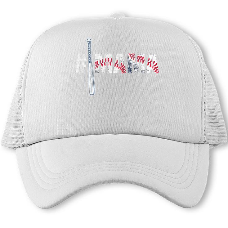 Number One Baseball Mom For Mothers Day Baseball Mama Premium Trucker Cap