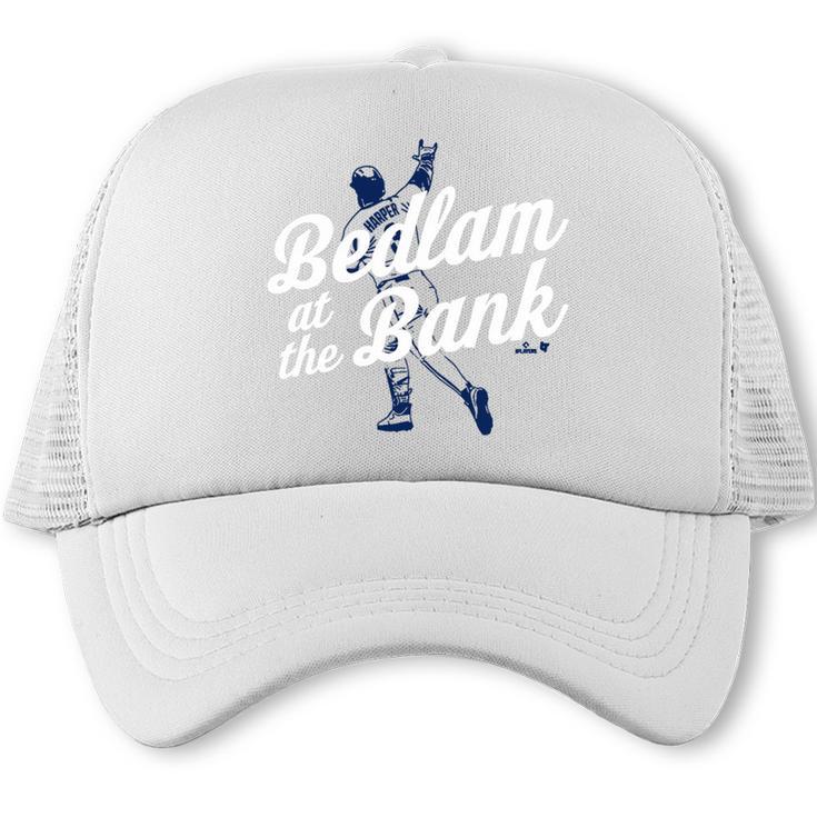 Philly Bedlam Bedlam At The Bank Philadelphia Baseball Premium Tri-Blend Trucker Cap
