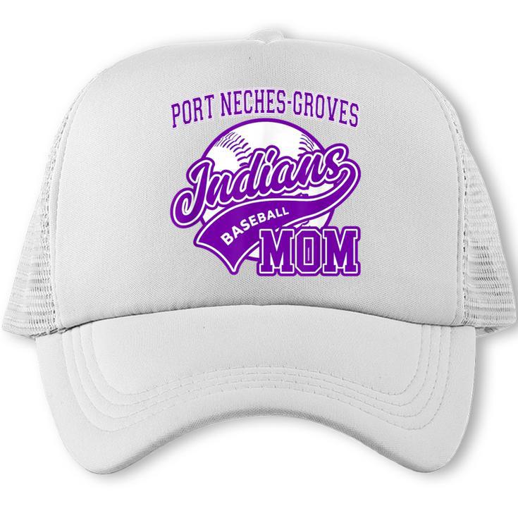 Port Neches-Groves High School PNG Indians Baseball Mom Trucker Cap