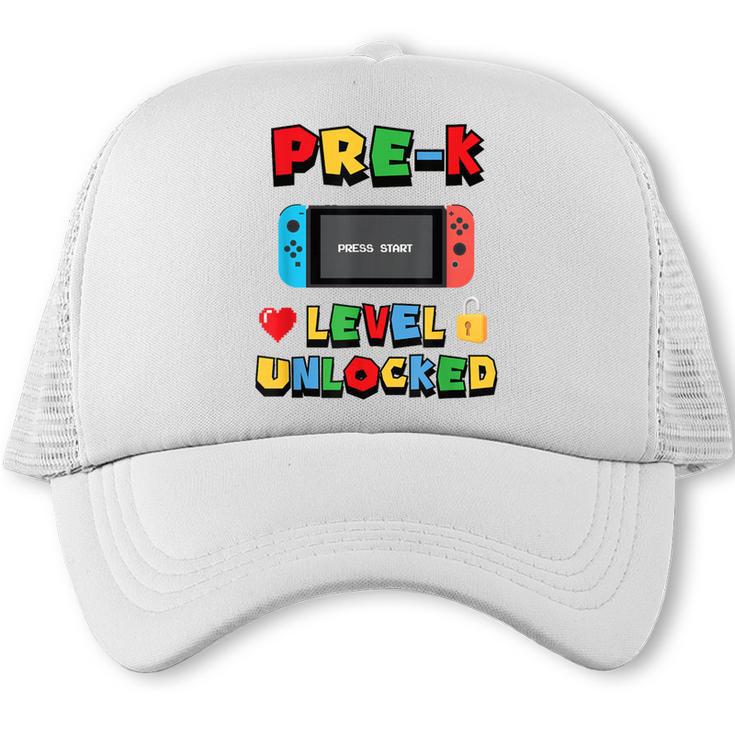 Pre-K Level Unlocked Back To School Video Game Trucker Cap