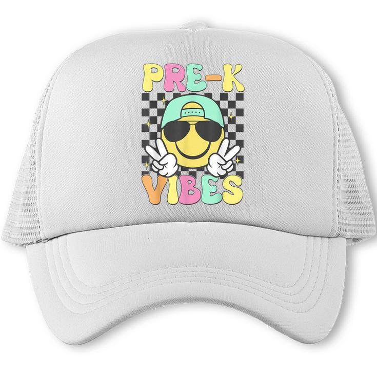 Pre-K Vibes Smile Face Back To School Pre-K Trucker Cap