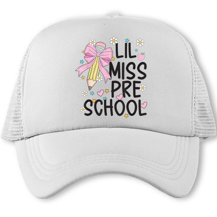Preschool Little Miss Back To School Girls Kids Preschool Trucker Cap