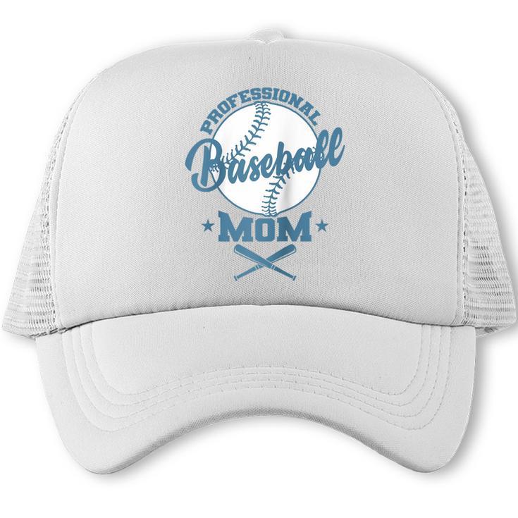 Professional Baseball Mom Team Sports Raglan Baseball Tee Trucker Cap